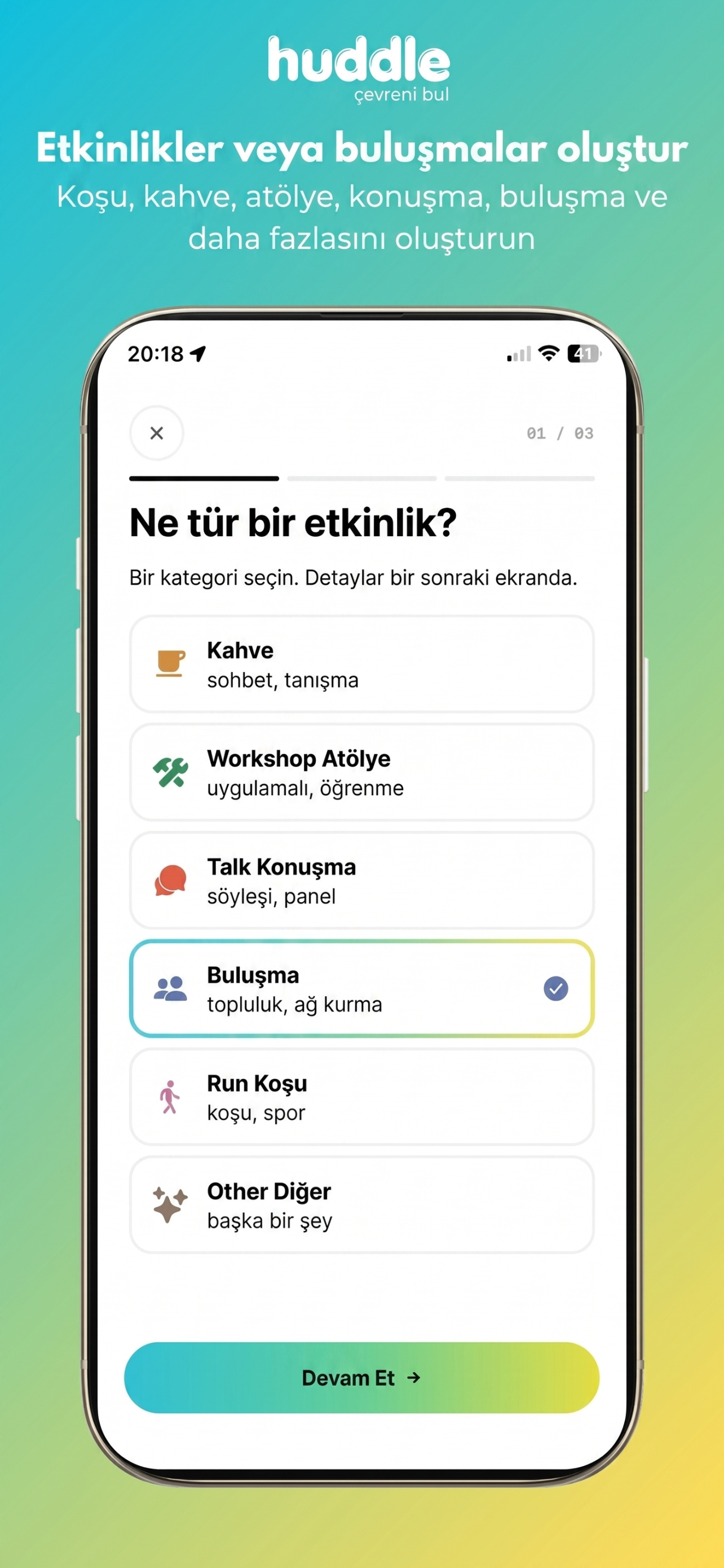 Huddle Profile Screen